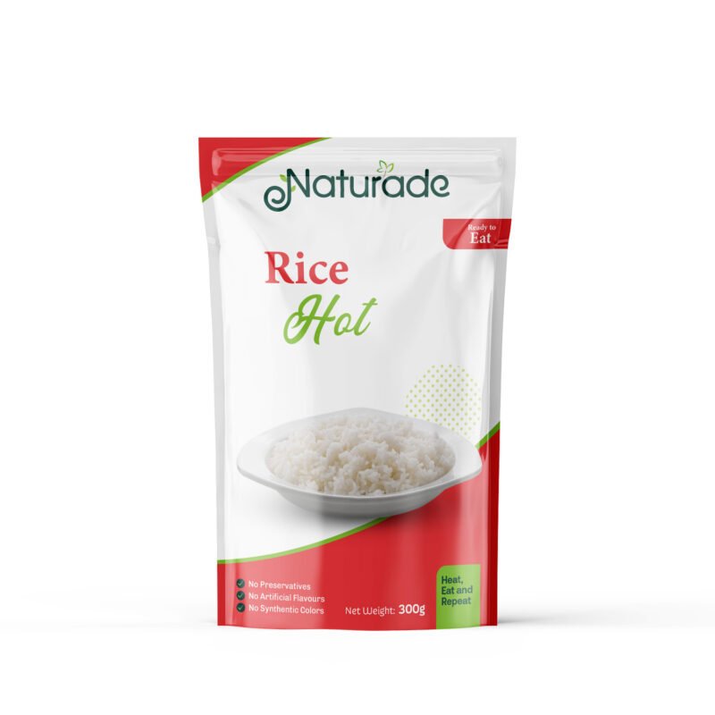 plain rice packet design