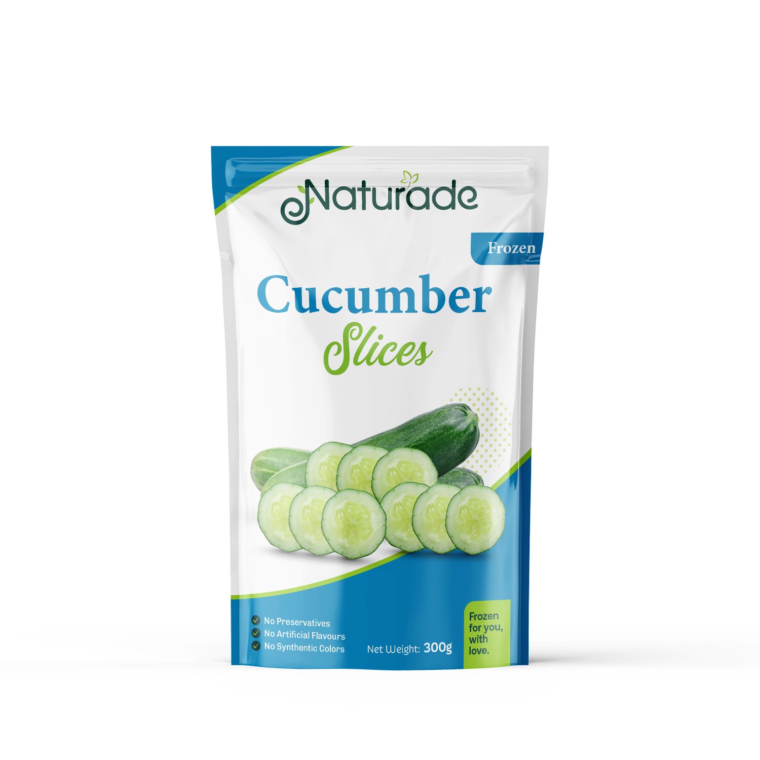 naturade,frozen, Cucumber Slices